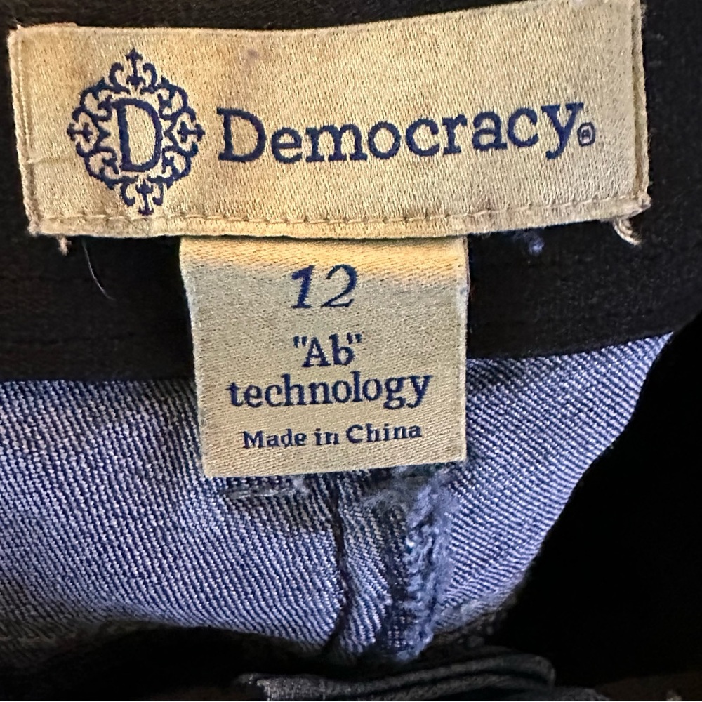 Democracy ab technology stretch waist jeans sz 12 - Picture 3 of 7